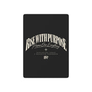 Rise With Purpose Poker Playing Cards — Inspirational Black & White Deck for Game Night
