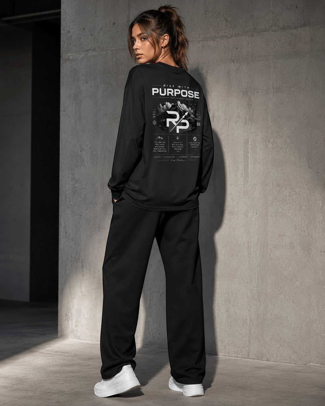 Crew Neck Drop Shoulder Shirt Cotton
