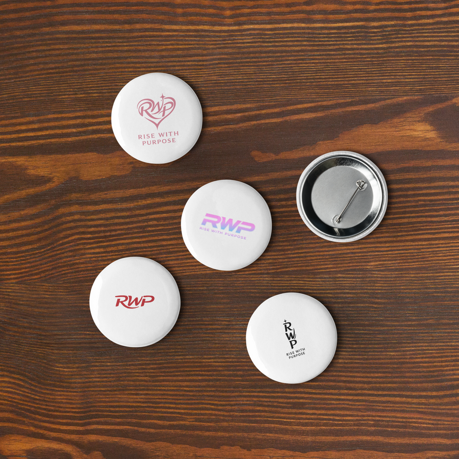 Set of pin buttons